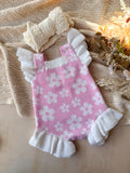 Daisy Romper - Baby Pink