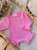 Candy Pink Pointelle Romper