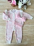 Floral Cotton Romper - Soft Pink