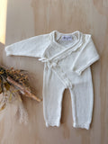 Pointelle Side Tie Romper