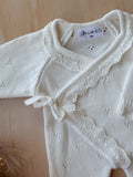 Pointelle Side Tie Romper