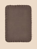 Chocolate Ruffle Blanket