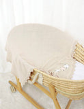 Floral Embroidery Cotton Blanket