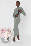 Elke Knit Dress (Mineral Green)