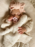 Waffle Oversized Topknot | Pink Champagne