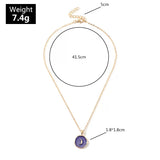Purple Moon Necklace