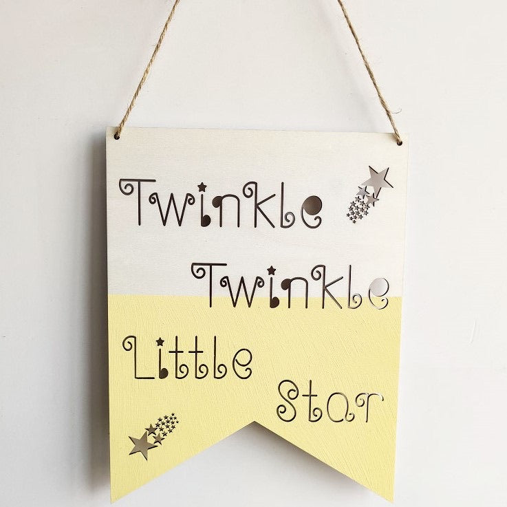 Twinkle Twinkle Wall Hanging - Yellow