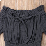 Cotton Crop & Skirt Set