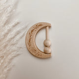 Wooden Moon Rattle - Little Love