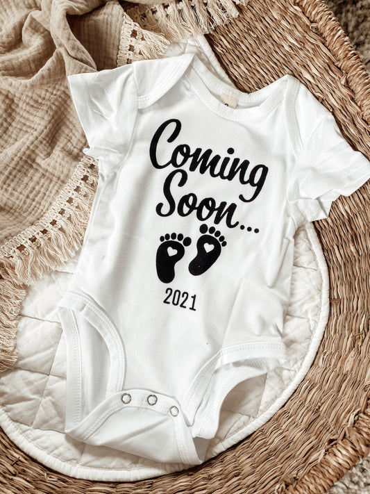 Coming Soon 2021 - Pregnancy Announcement Romper