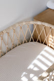 Bundl Bassinet Fitted Sheet - Gingham