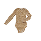 Two Darlings Mustard Stripe Long Sleeve Original Bodysuit