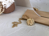 Sunflower Necklace - Gold