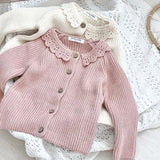 Knit Cardigan - Dirty Pink