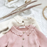Knit Cardigan - Dirty Pink