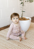 Two Darlings Rose Bamboo Long Sleeve Original Bodysuit