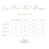 Long Sleeved Knit Romper - Milk