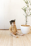 Two Darlings Mustard Stripe Long Sleeve Original Bodysuit