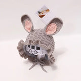 Knitted Wool Bunny Rabbit Bonnet