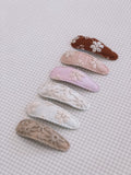 Embroidery Hair Clips