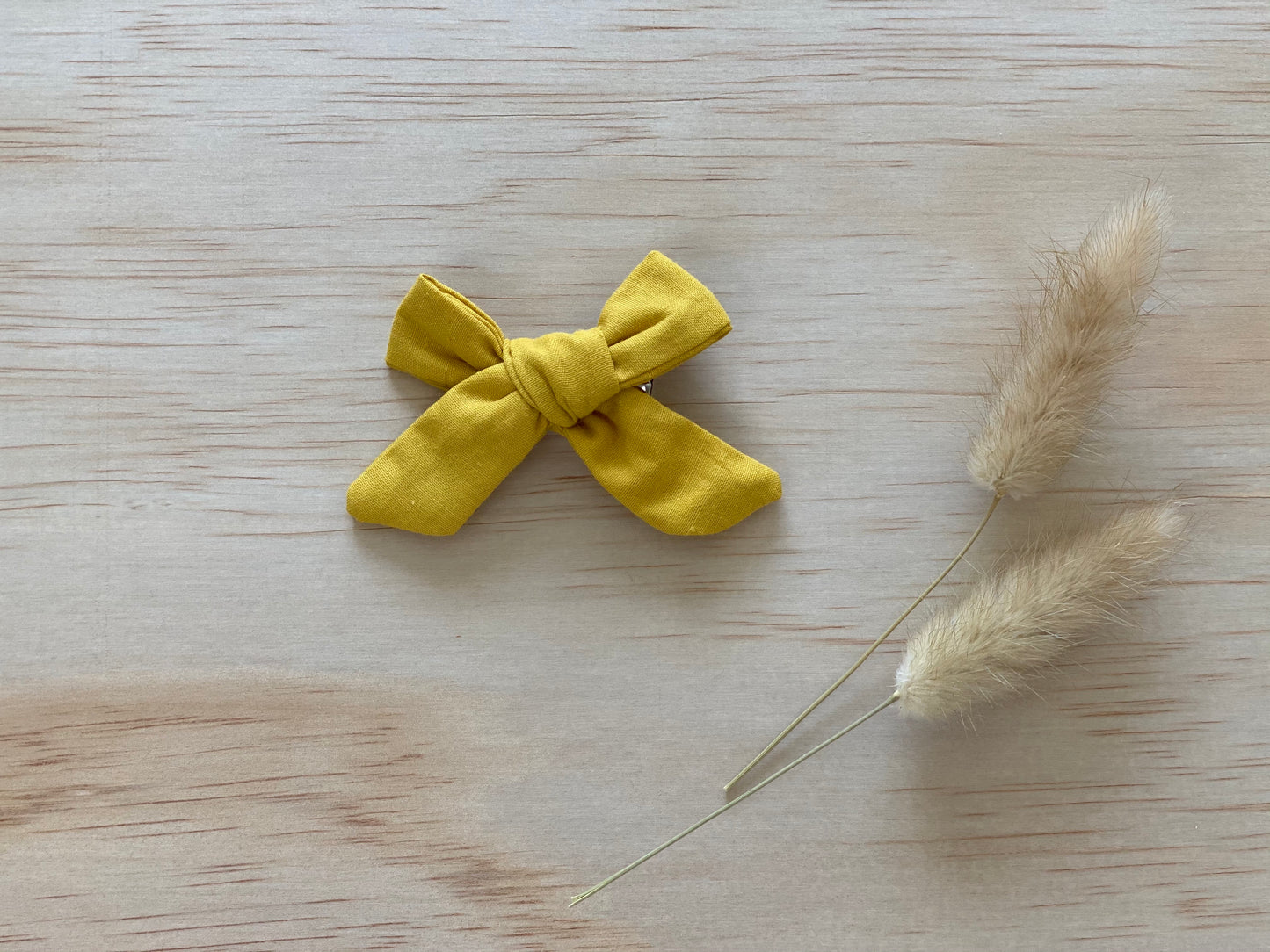 Yellow Bow Clip