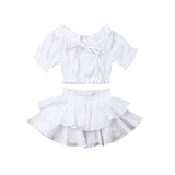 Cotton Crop & Skirt Set