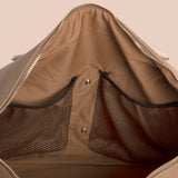 Bunnie Overnight Bag - Tan & Cream