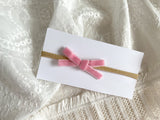 Velvet Bow Headband