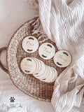 Baby Milestone Plaques Set - Leaf