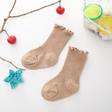 Lila Frill Ribbed Socks