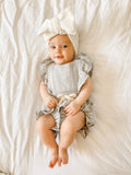 Harper Oversized Topknot | White