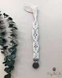 Akari Macrame Pacifier Clip