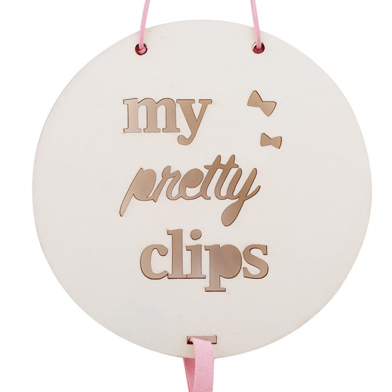 My Pretty Clips Hanging Plaque