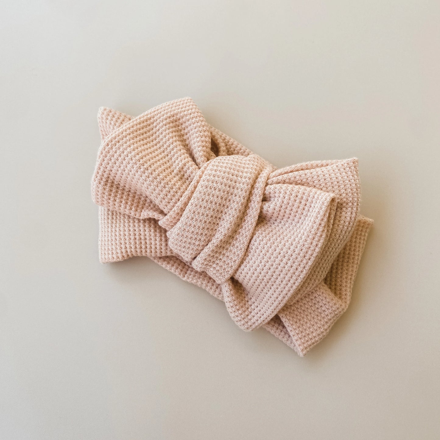 Waffle Oversized Topknot | Pink Champagne