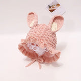 Knitted Wool Bunny Rabbit Bonnet