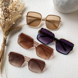 Women’s Sunglasses - Blue/Leopard