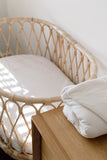 Bundl Bassinet Fitted Sheet - Gingham