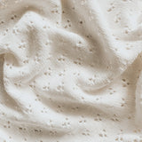 Heirloom Pointelle Knit Blanket - 100% Cotton - Vanilla