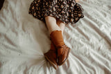 Lila Frill Ribbed Socks