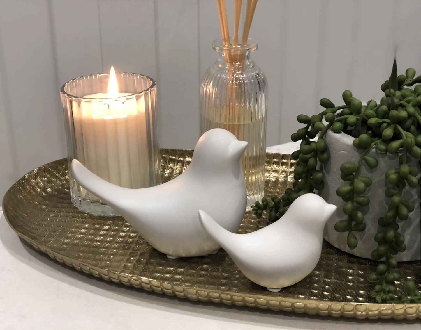 Ceramic Bird - Large / White