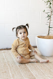 Two Darlings Mustard Stripe Long Sleeve Original Bodysuit