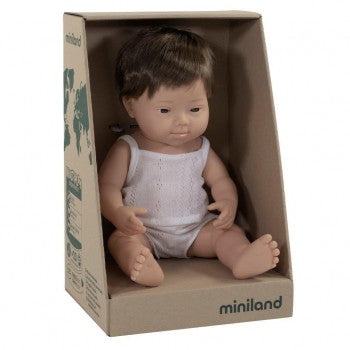 Caucasian Boy with Down Syndrome - Miniland Doll
