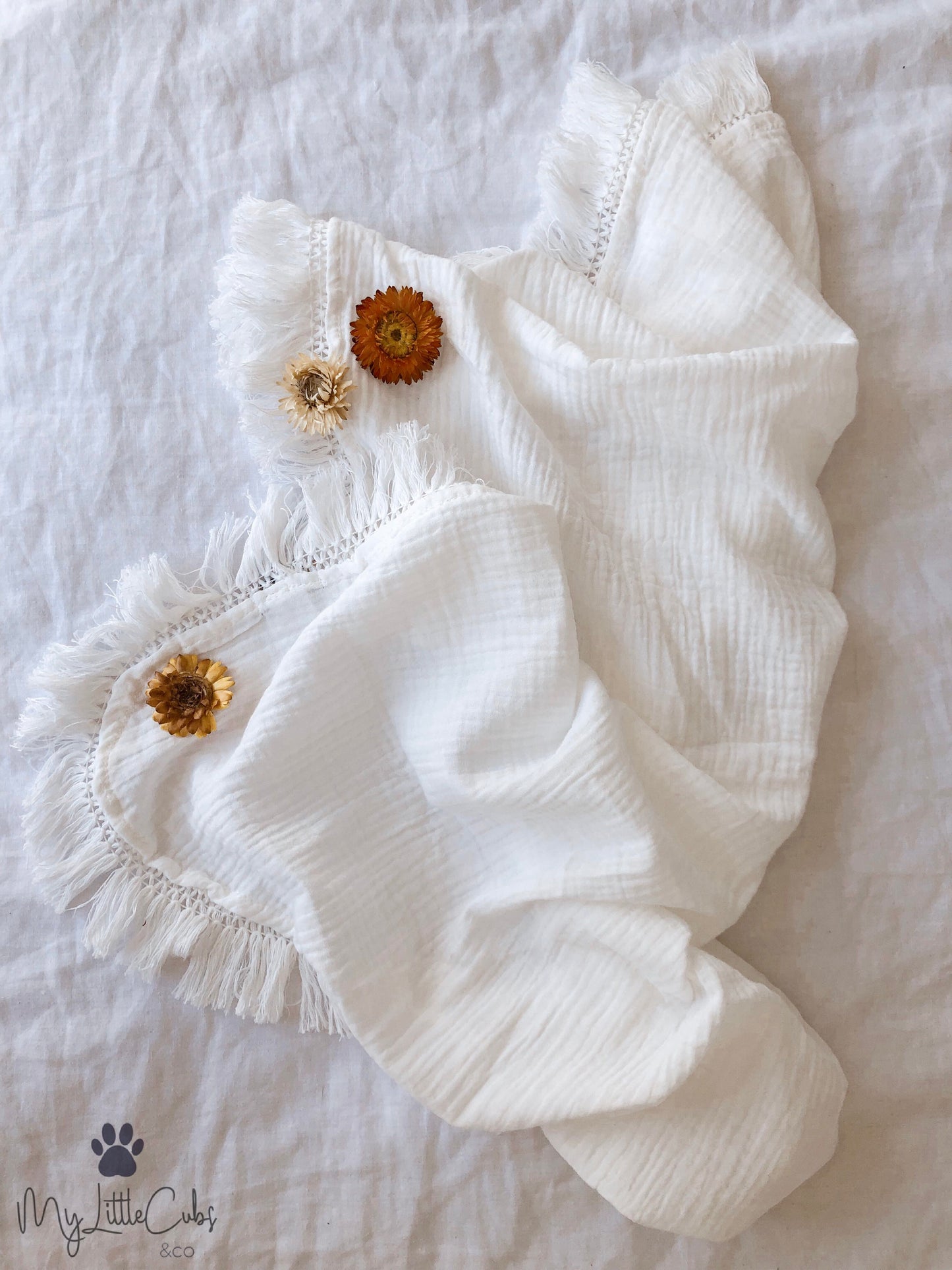 White Cotton Baby Wrap