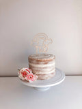 TWO Rainbow Cake Topper