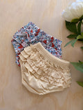 Cream Ruffle Bloomers