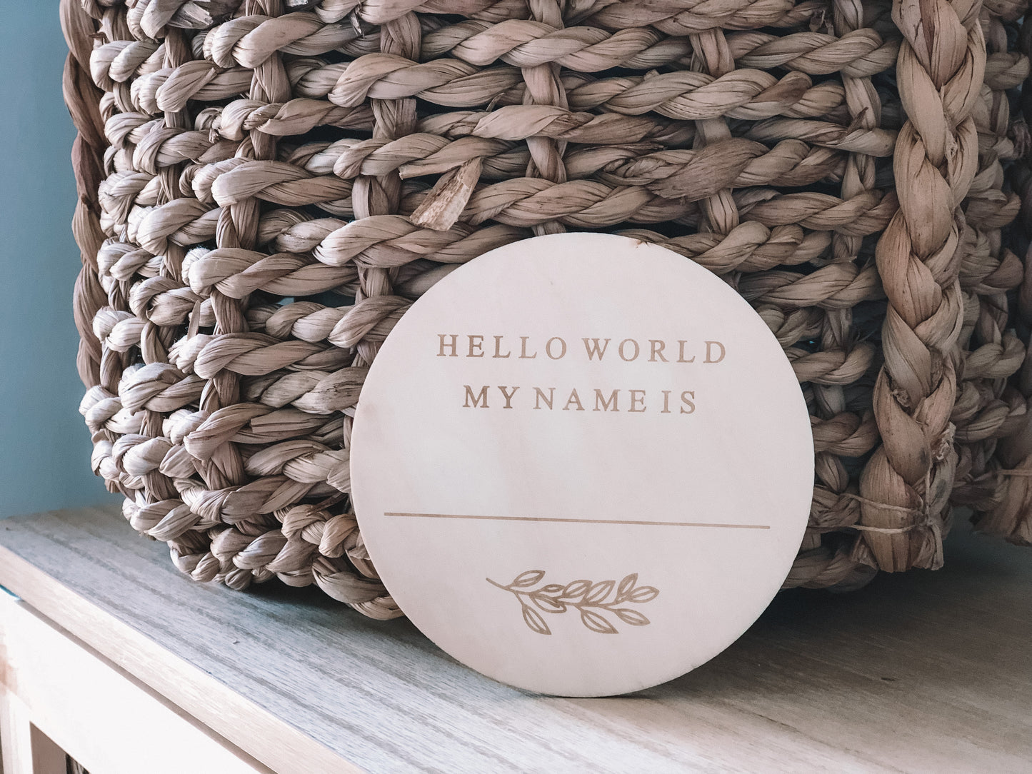 Hello World, My Name Is - Announcement Plaque
