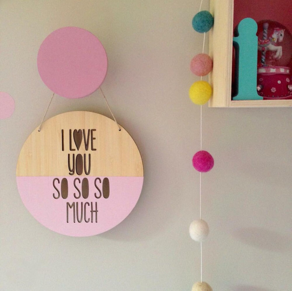 Love You So Wall Plaque
