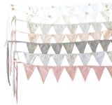 Glitter Stars Bunting - White