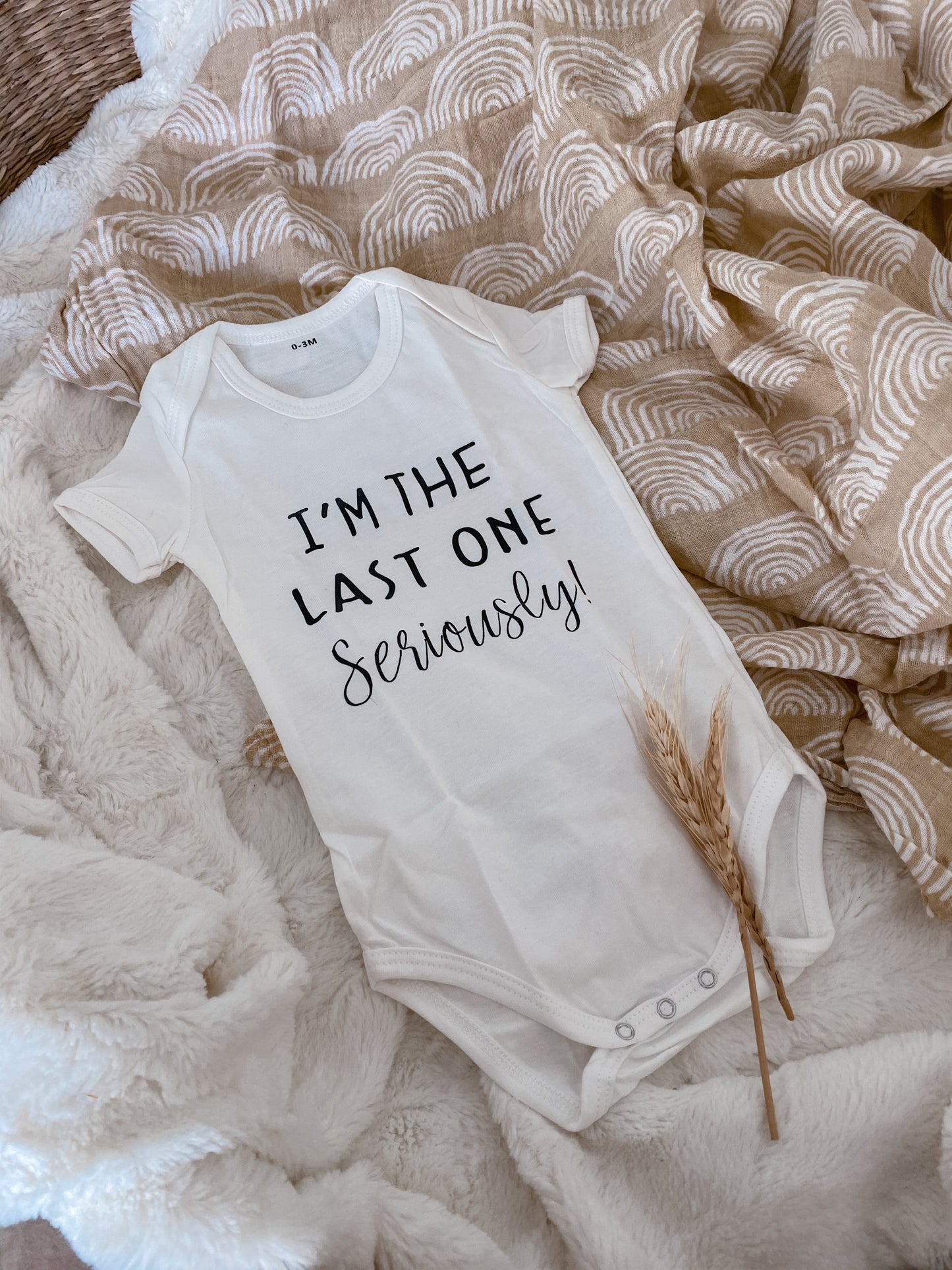 I’m the last one, seriously! - Pregnancy Announcement Romper