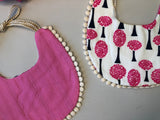 Pink Trees Bib